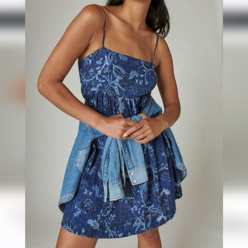 Lucky Brand Paisley Babydoll Dress